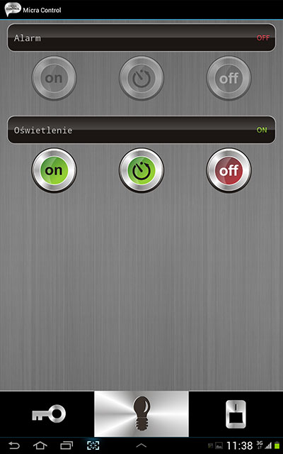 Android - sterowanie centralą Micra Satel